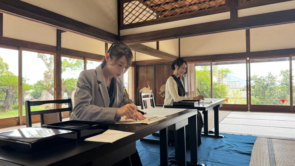 浄書体験の様子2