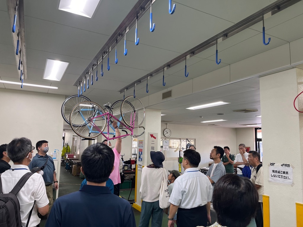 防府競輪場見学の様子